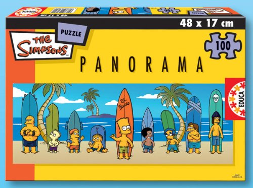 Educa Borras 13482 Puzzle 200 Panorama Simpsons