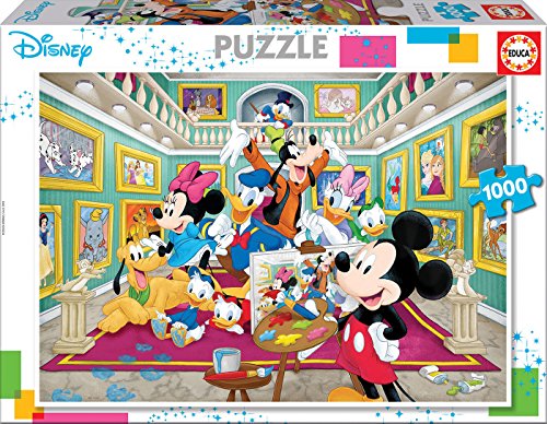 Educa- Galería de Arte de Mickey Puzzle, 1 000 Piezas, Multicolor (17695)