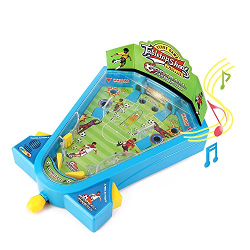 Electrónica luz mármol Pinball juegos de mesa fútbol juguetes Mini futbolín juegos de tiros actividad juguete con música para el aprendizaje de los niños por Wishtime