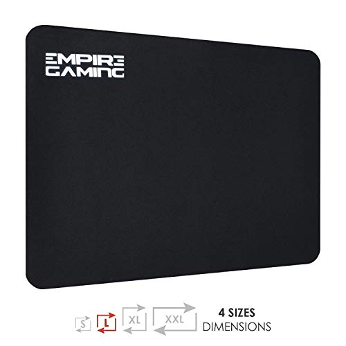 EMPIRE GAMING – Alfombrilla de ratón Gamer Arena – Tamaño L – 32 x 28 x 2 cm – Superficie Ultra Lisa – Mejora la Velocidad y la precisión – Base de Goma Antideslizante - Negro EMPIRE GAMING – Alfombrilla de ratón Gamer Arena – Tamaño L – 32 x 28 x 2 cm – Superficie Ultra Lisa – Mejora la Velocidad y la precisión – Base de Goma Antideslizante - Negro