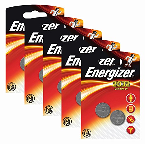 Energizer – Pilas de litio CR 2032 (3 V, 5 paquetes x 2 unidades)