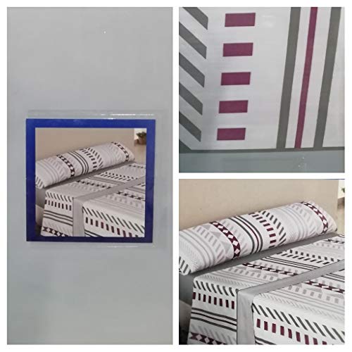 Energy Colors Textil - Hogar Juego SÁBANAS DE Verano Lisas (3 Piezas) para Cama Grande de 150 x 190/200 cm (LIQUIDACIÓN) (Beis/Beis)