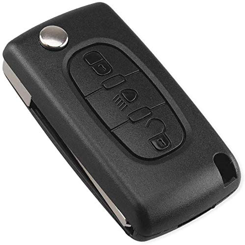 ENERGY01 VA2 CE0523 - Carcasa para llave de 3 botones compatible con Citroën C2 C3 C4 C5 C6 C8 3 botones – Llave sin ranura – Pila sobre circuito impreso – Satisfacción o acolchado ENERGY01 VA2 CE0523 - Carcasa para llave de 3 botones compatible con Citroën C2 C3 C4 C5 C6 C8 3 botones – Llave sin ranura – Pila sobre circuito impreso – Satisfacción o acolchado