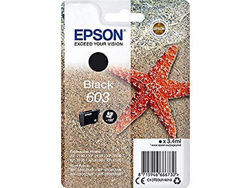 Epson C13T03U14010 Adecuado para XP2100 Tinta Negro Nr.603 3,4ml