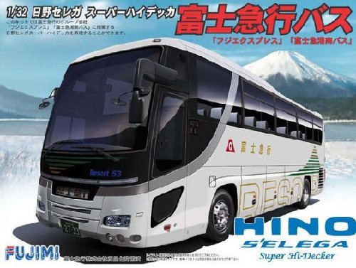 especificacioen del bus Hino BUS8 Selega SHD Fuji Kyuko modelo de Fujimi serie bus turistico 1/32