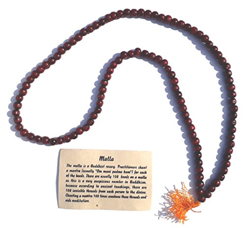 Fair Trade Rosewood Mala / Mallah Beads by Eastern Connections