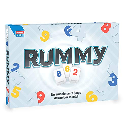 Falomir- Rummy Junior Juego de Mesa, Multicolor, Talla Única (646456) Falomir- Rummy Junior Juego de Mesa, Multicolor, Talla Única (646456)