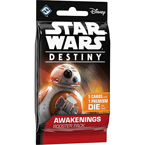 Fantasy Flight Games Star Wars Destiny - Caja de Mejora de Cartas, Contiene 36 Paquetes (Total de 180 Cartas y 36 Dados)