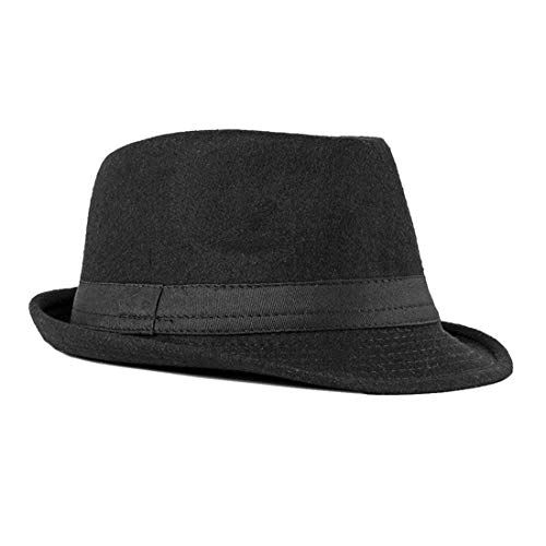FBBULES Elegante Sombrero de Jazz Sombrero Fieltro Panamá ala Ancha Hat Fedora Sombreros de Sombrerera Sombreros de Vestir Trilby Cap para Viaje Fiesta Boda Viaje de Hombres Mujers FBBULES Elegante Sombrero de Jazz Sombrero Fieltro Panamá ala Ancha Hat Fedora Sombreros de Sombrerera Sombreros de Vestir Trilby Cap para Viaje Fiesta Boda Viaje de Hombres Mujers