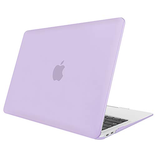 Fintie Funda para MacBook Air 13" (2020/2019/2018) - Súper Delgada Carcasa Protectora de Plástico Duro para Modelo A2337(M1)/A2179/A1932, Lavanda