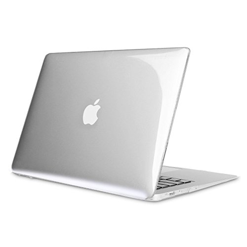Fintie Funda para MacBook Air 13 (A1466/A1369) Modelos Anteriores - Súper Delgada Carcasa Protectora de Plástico Duro para MacBook Air 13.3", Transparente
