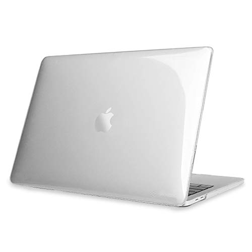 Fintie Funda para MacBook Pro 13 (2020-2016) Súper Delgada Carcasa Protectora de Plástico Duro para MacBook Pro 13.3 Pulgadas con/sin Touch Bar y Touch ID, Transparente