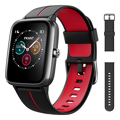 FKANT Smartwatch, Reloj Inteligente para Hombre Mujer GPS Reloj Deportivo con 14 modos Impermeable 5ATM Pulsera de Actividad Inteligente con Pulsómetros Monitor de Sueño Podómetro para Android iOS