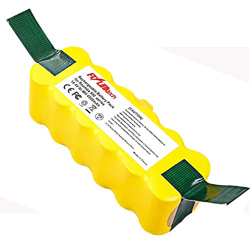 FLYLINKTECH 14.4V 4500mAh Ni-MH Aspiradoras de Repuesto Batería para iRobot Roomba 500 600 700 800 Series 530 531 532 535 536 540 550 552 560 570 580 595 620 650 660 760 770 780 790 870 980 FLYLINKTECH 14.4V 4500mAh Ni-MH Aspiradoras de Repuesto Batería para iRobot Roomba 500 600 700 800 Series 530 531 532 535 536 540 550 552 560 570 580 595 620 650 660 760 770 780 790 870 980