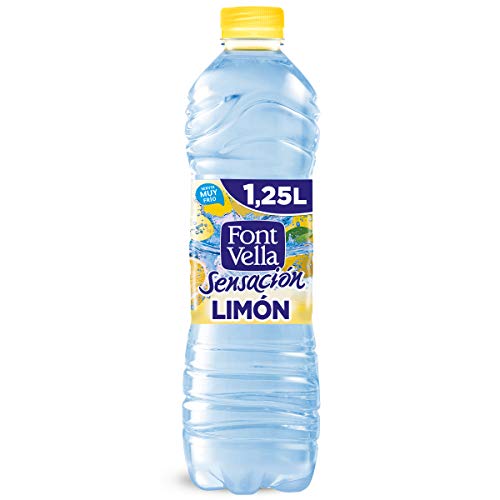 Font Vella Sensación, Agua Mineral Natural con sabor limón - Botella 1,25L