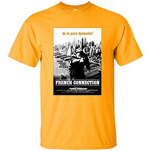 French Connection, Gene Hackman, France, Poster Art, Movie G200 Gildan Ultra Mens T Shirt,Gold,Medium