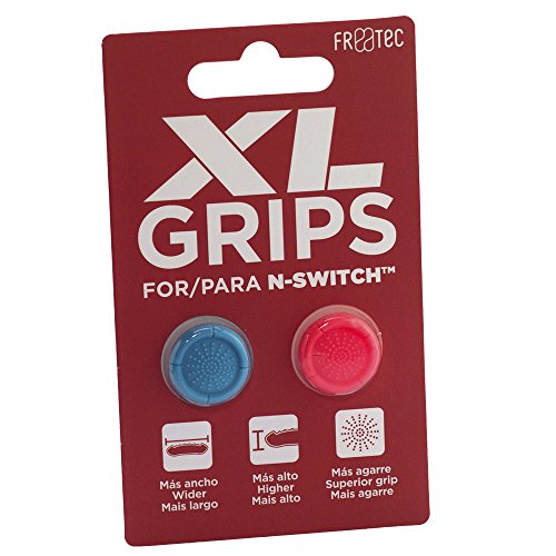 FR·TEC - Grips XL Azul/Rojo Neón - Nintendo Switch