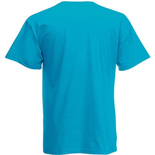 Fruit of the Loom - Camiseta Básica de Manga Corta de Calidad diseño Original Hombre Caballero (Extra Grande (XL)) (Azul Celeste)