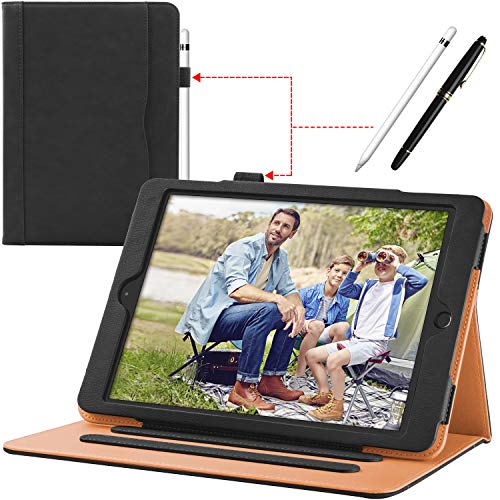 Funda para iPad (9,7 Pulgadas, 2018/2017 Modelo, 6ª / 5ª generación), con Soporte para lápiz, Carcasa con Auto-Sueño/Estela, Compatibles Apple iPad Air 2 / iPad Air Modelo, Negro Funda para iPad (9,7 Pulgadas, 2018/2017 Modelo, 6ª / 5ª generación), con Soporte para lápiz, Carcasa con Auto-Sueño/Estela, Compatibles Apple iPad Air 2 / iPad Air Modelo, Negro