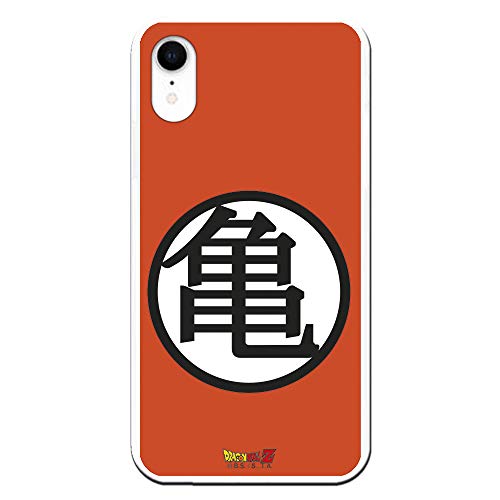 Funda para iPhone XR Oficial de Dragon Ball Kame Símbolo para Proteger tu móvil. Carcasa para Apple de Silicona Flexible con Licencia Oficial de Dragon Ball.
