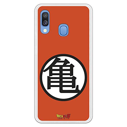 Funda para Samsung Galaxy A20E Oficial de Dragon Ball Kame Símbolo para Proteger tu móvil. Carcasa para Samsung de Silicona Flexible con Licencia Oficial de Dragon Ball.