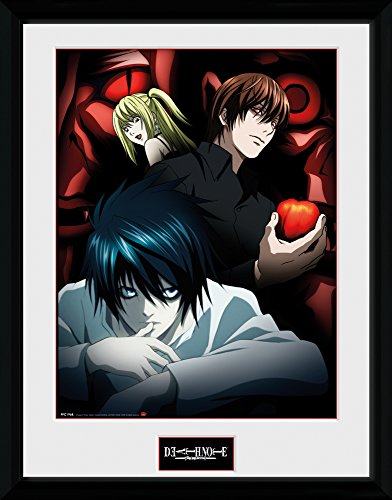 GB Eye, Death Note, Light L and Misa, Fotografia Enmarcada, 40 x 30 cm