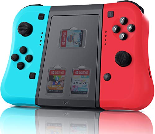 GEEMEE Mando para Nintendo Switch, Controlador Inalámbrico Bluetooth de Mando Izquierdo y Derecho para Nintendo Switch (Con Ranura para Tarjeta)