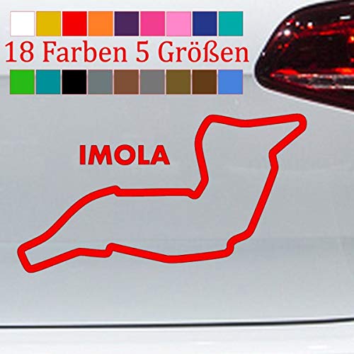 Generic Imola - Pegatinas para circuito de San Marino GP F1, 18 colores, 5 tamaños