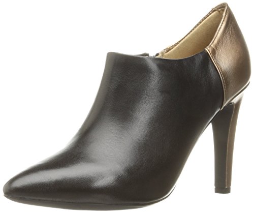 Geox D Caroline A, Zapatos de Tacón Mujer, Schwarz (Black/LT BRONZEC9261), 39 EU