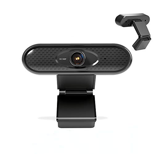 ghtmarrine HD 1080P cámara web con enfoque manual USB Webcam cámara de ordenador micrófono incorporado cámara sin unidad para ordenador portátil PC