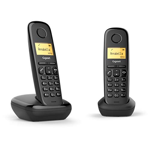 Gigaset A170 Duo - Teléfono Inalámbrico, Pack de 2 Unidades, Agenda 50 Contactos Gigaset A170 Duo - Teléfono Inalámbrico, Pack de 2 Unidades, Agenda 50 Contactos