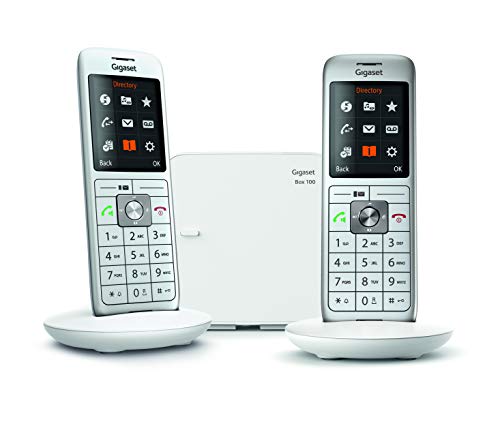 Gigaset CL660 Analog/DECT telephone Gris Identificador de llamadas - Teléfono (Analog/DECT telephone, Terminal inalámbrico, Altavoz, 400 entradas, Identificador de llamadas, Gris)