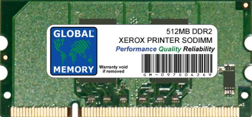 GLOBAL MEMORY 512 MB DDR2 RAM de Memoria SODIMM para Xerox Phaser 6500/6600 Serie Cartucho Xerox WorkCentre 6505/6605 impresoras de la Serie (097S04269)