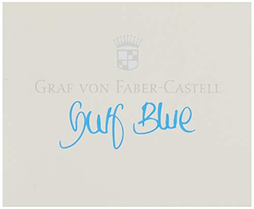 Graf von Faber-Castell 141118 Cartuchos de Tinta 6 pieza Gulf Azul