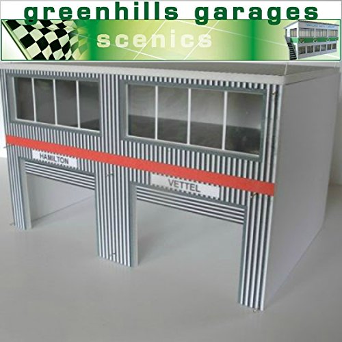 Greenhills Scalextric Slot Car Building Modern Pit Boxes Kit 1:32 Scale