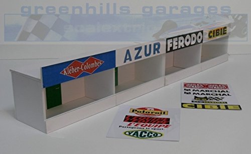 Greenhills Scalextric Slot Car Building Reims Pit Boxes Kit 1:32 Scale