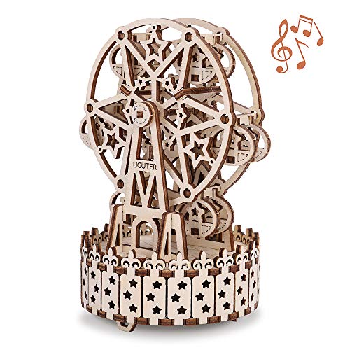 GuDoQi Puzzle 3D Madera, Maqueta de Noria Mecanicas con Música para Montar, Rompecabezas Madera 3D para Construir, Kit de Manualidades DIY, Juguete de Montaje, Pasatiempos para Adultos GuDoQi Puzzle 3D Madera, Maqueta de Noria Mecanicas con Música para Montar, Rompecabezas Madera 3D para Construir, Kit de Manualidades DIY, Juguete de Montaje, Pasatiempos para Adultos