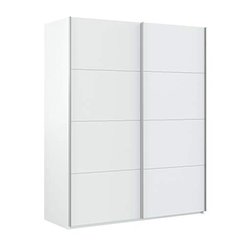 Habitdesign Armario Ropero, Dormitorio, Armario 2 Puertas correderas, Modelo Hera, Acabado en Color Blanco Artik, Medidas: 150 cm (Ancho) x 200 cm (Alto) x 60 cm (Fondo) Habitdesign Armario Ropero, Dormitorio, Armario 2 Puertas correderas, Modelo Hera, Acabado en Color Blanco Artik, Medidas: 150 cm (Ancho) x 200 cm (Alto) x 60 cm (Fondo)