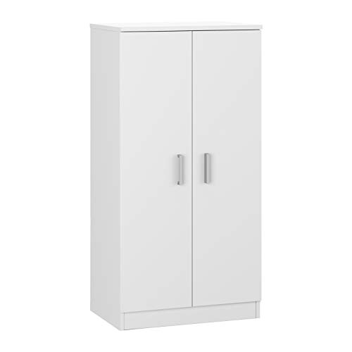 Habitdesign - Mueble Zapatero Basic, Armario Zapatero Dos Puertas, Medidas: 108 x 55 x 36 cm de Fondo. (Blanco)