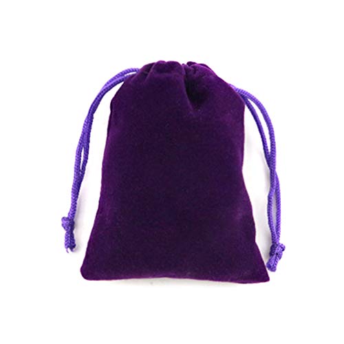 Haodou Franela de Paño Regalo de La Joyería de Caramelo Bolsa Anillo Collar Pendiente Pequeño Mercancías Bolsa de Almacenamiento con Cordón Size 7 * 5CM