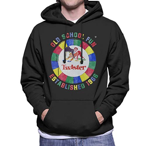 Hasbro Twister Old School Fun Men's Hooded Sweatshirt