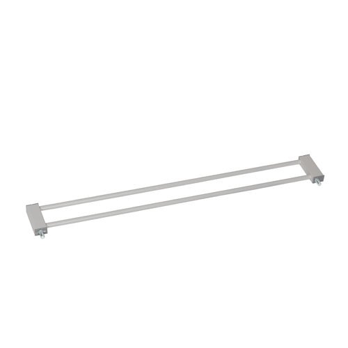 Hauck - Extensión 9 cm para puerta de seguridad para escaleras Wood Lock, 75-80cm, ampliación con extensiones de 9cm y 21cm, combinable con Y-Spindel para barandillas, sin agujeros, gris plata