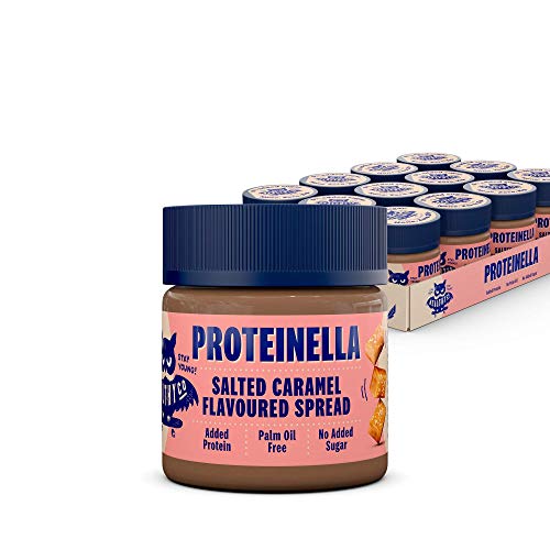 HealthyCo - Proteinella para untar con sabor a caramelo salado y proteína de suero. Contiene 200g de edulcorante