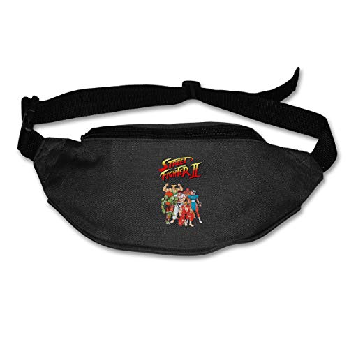 HKUTKUFGU Fanny Pack para mujeres y hombres Street Fighter II Video Game Inspired Riñonera bolsa de viaje bolsillo cartera Bum Bag para correr, ciclismo, senderismo, entrenamiento