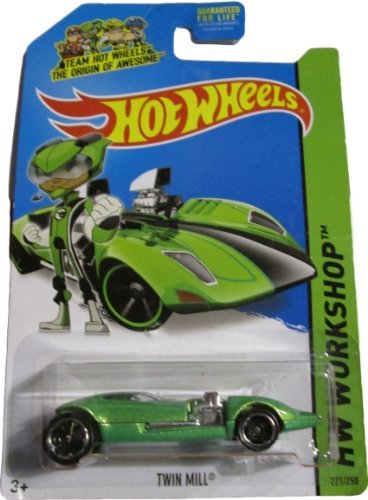Hot Wheels 2014 Then and Now Hw Workshop Green Twin Mill 221/250 by Hot Wheels