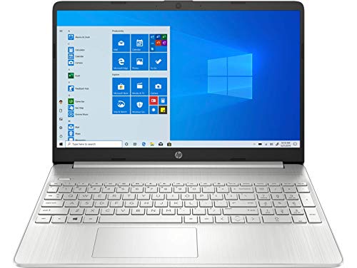 HP 15s-eq1054ns – Ordenador portátil de 15,6” FullHD (Procesador AMD Ryzen 5-4500U, 8 GB RAM, 256 GB SSD, tarjeta gráfica AMD Radeon, Windows 10 Home S mode) Plata – Teclado QWERTY español