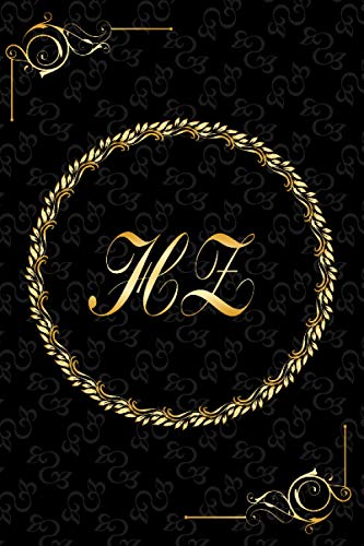 HZ: Golden Monogrammed Letters, Executive Personalized Journal With Two Letters Initials, Designer Professional Cover, Perfect Unique Gift HZ: Golden Monogrammed Letters, Executive Personalized Journal With Two Letters Initials, Designer Professional Cover, Perfect Unique Gift