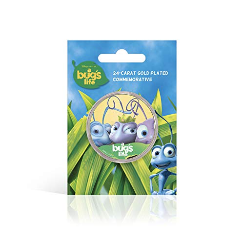 IMPACTO COLECCIONABLES Disney Pixar Bichos - Moneda / Medalla Conmemorativa acuñada con baño en Oro 24 Quilates y Coloreada a 4 Colores - 44mm IMPACTO COLECCIONABLES Disney Pixar Bichos - Moneda / Medalla Conmemorativa acuñada con baño en Oro 24 Quilates y Coloreada a 4 Colores - 44mm