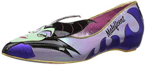 Irregular Choice Dark Vs. Light, Bailarinas con Punta Cerrada Mujer, Morado (Purple/Green A), 36 EU