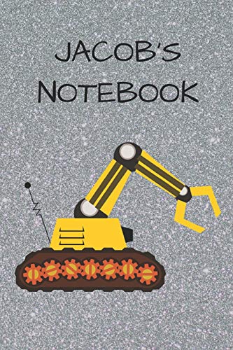 Jacob's Notebook: Funny Digger  Writing 120 pages Notebook Journal -  Small Lined  (6" x 9" )